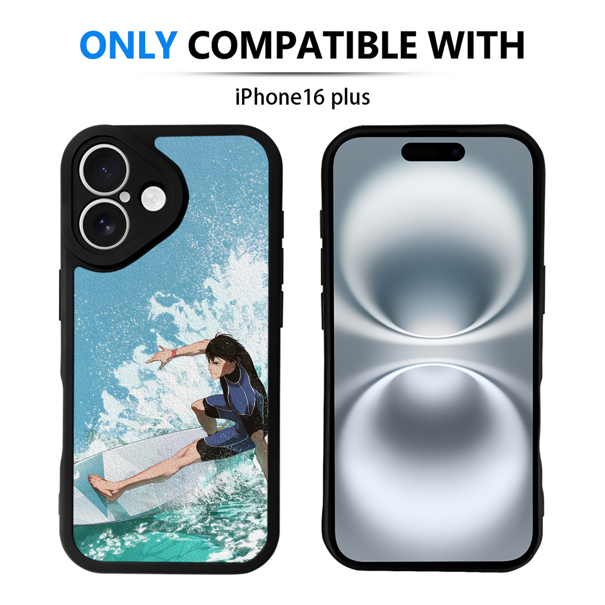 （画像用） ハイキュー!! Haikyu!! 【iPhone 16シリーズ対応】シリコンスマホケース（レザー調） 材質：シリコン